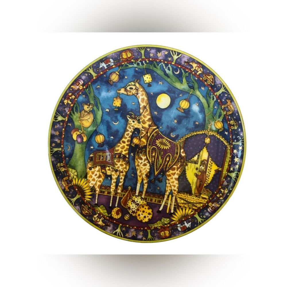 Royal Doulton Circus of the Moon "Gypsy Giraffes" Collector Plate 1995 Vintage
